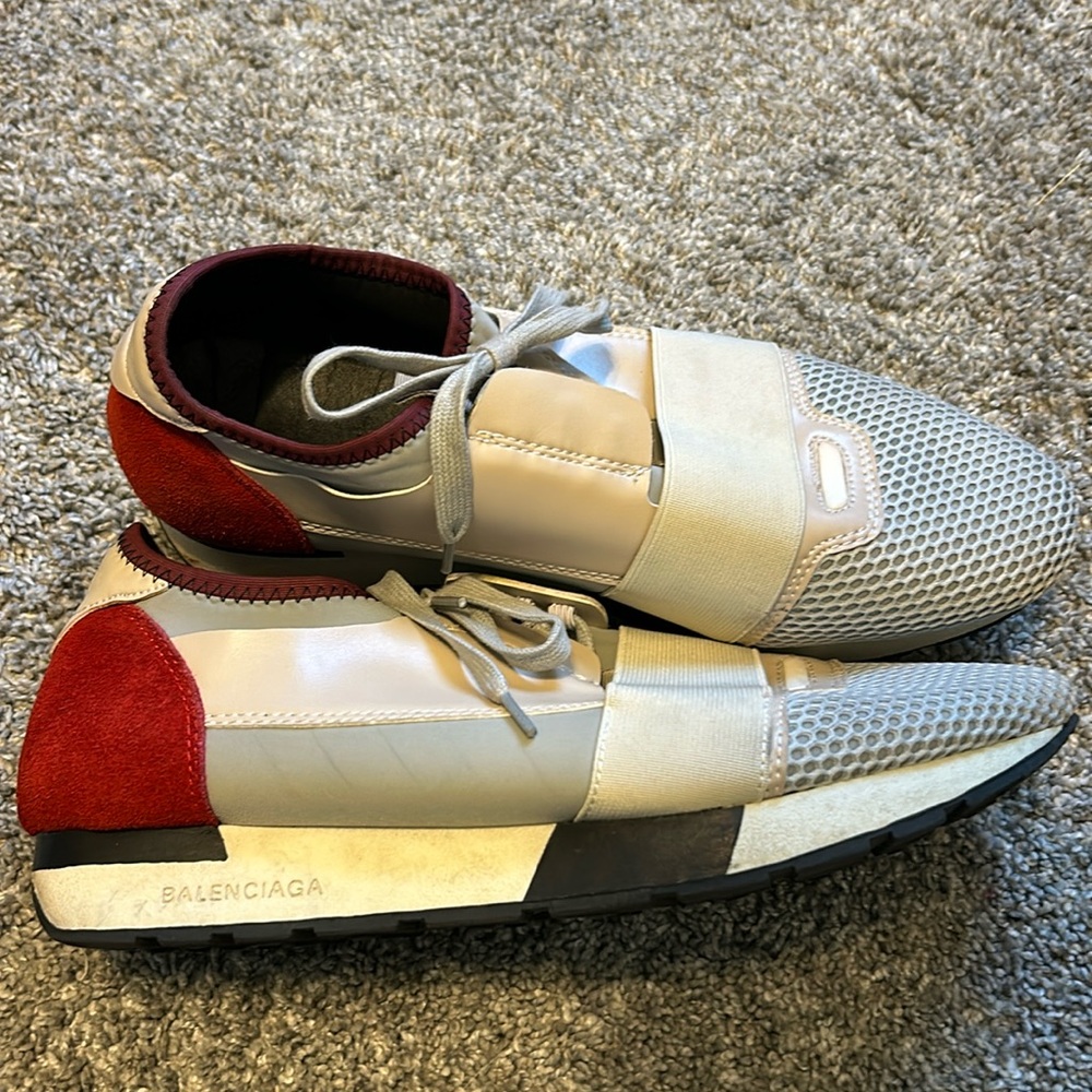 Men’s Balenciaga Race Runners Shoes Size 9.5 - Very Good Condition
